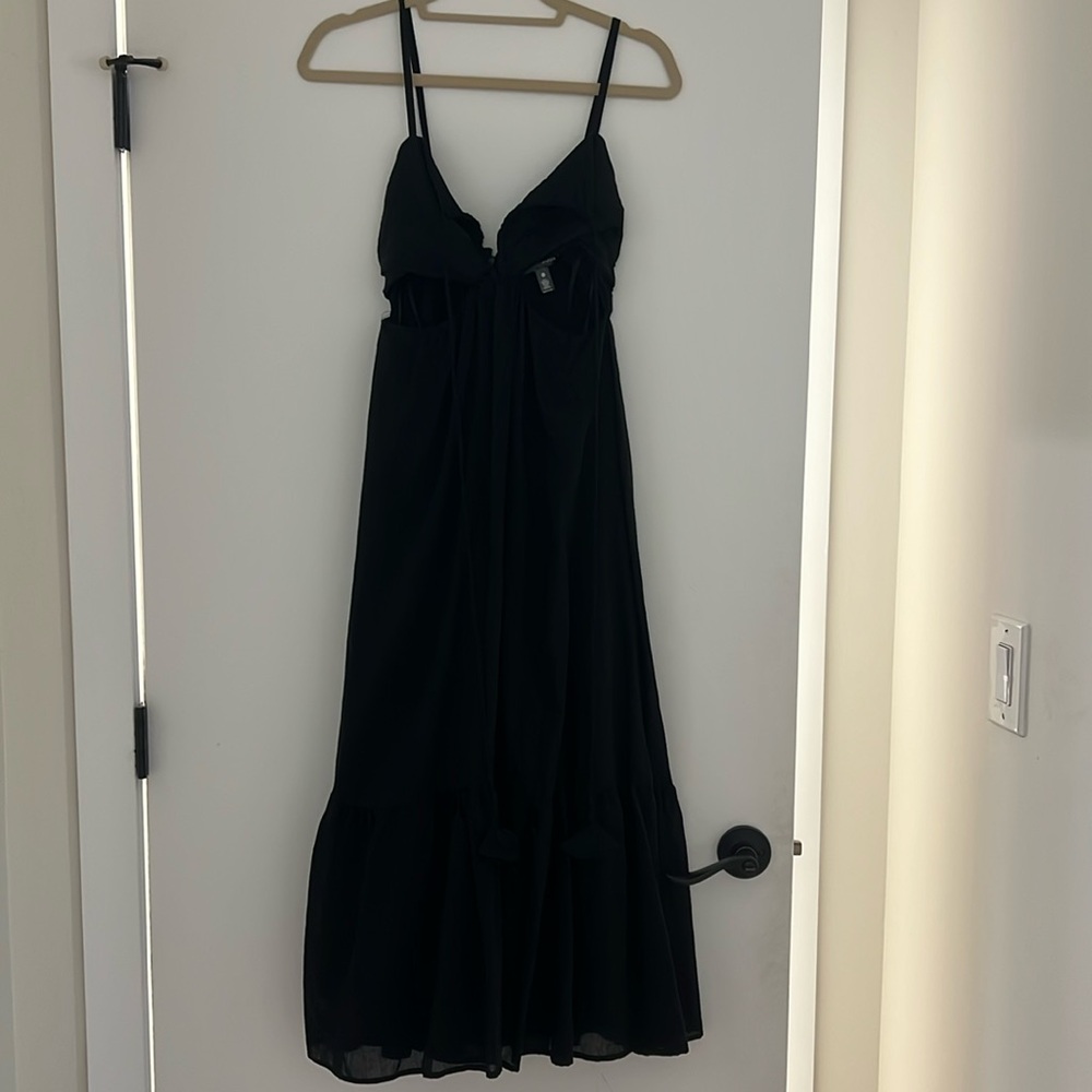 Black Aqua dress with cutouts size XS
